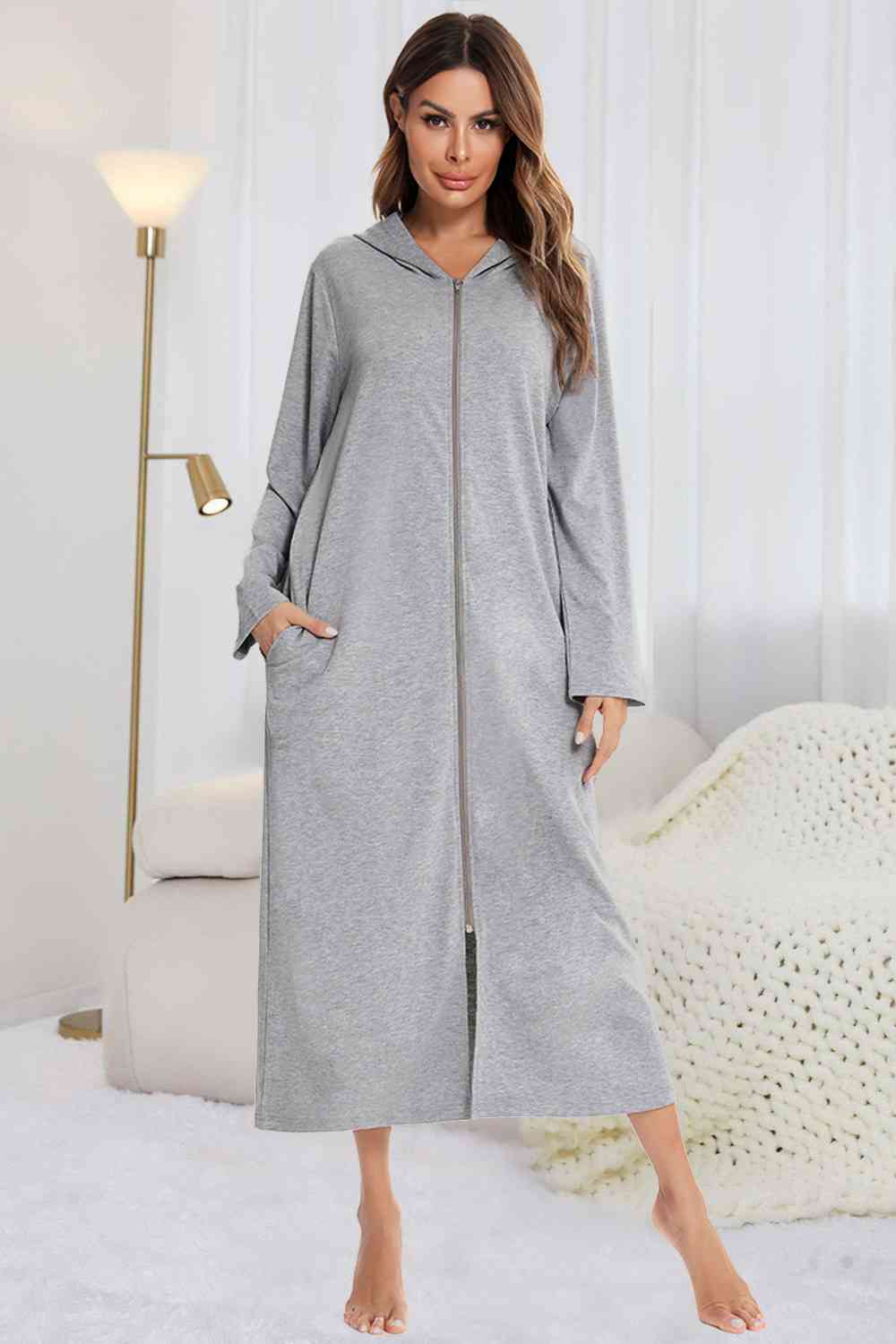 Gown Outlet Ladies Zipped Hooded Dressing Gowns Women's Robes Dressing Gowns Next USA Gown Outlet Ladies Zipped Hooded Dressing Gowns Women's Robes Dressing Gowns Next USA